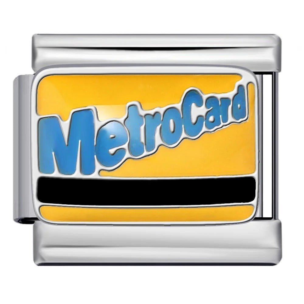metro card Italian charm 9mm bracelet link