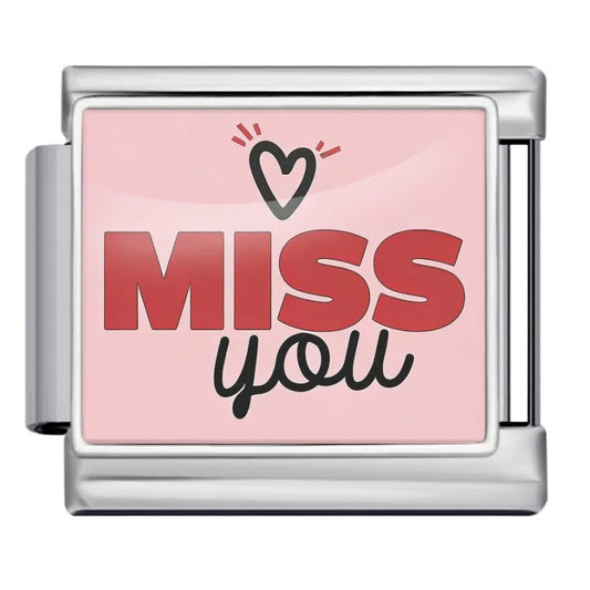 Miss you - – Italian Charm Bracelet by Charmette