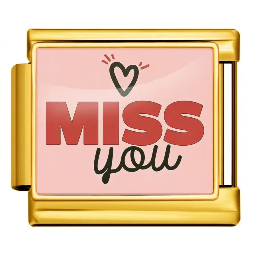 Miss you - – Italian Charm Bracelet by Charmette