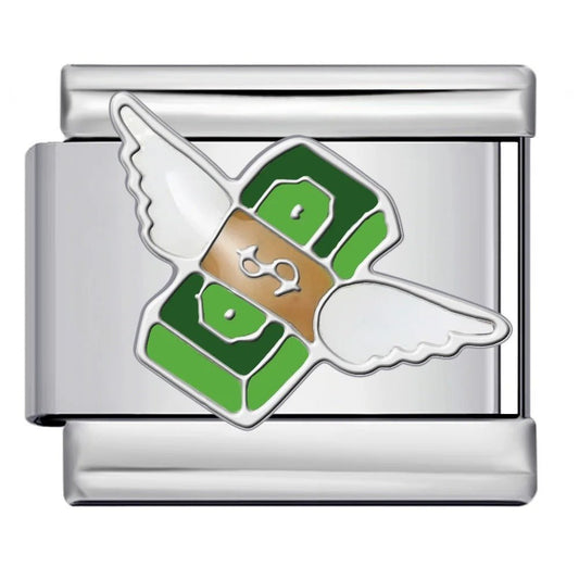 Money with wings - – Italian Charm Bracelet by Charmette