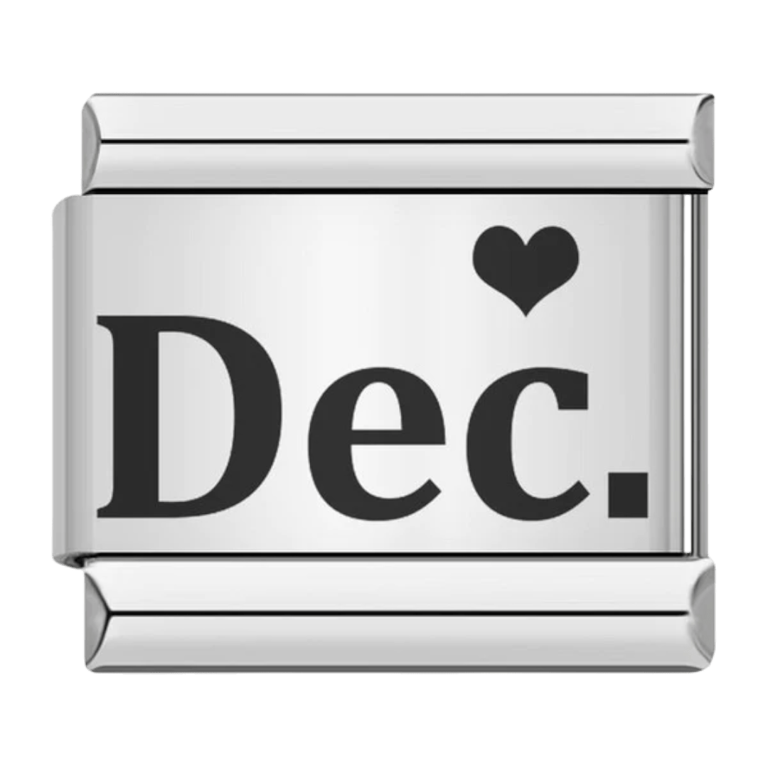 Month (December) - – Italian Charm Bracelet by Charmette