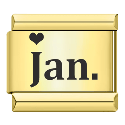 Month (January) - – Italian Charm Bracelet by Charmette