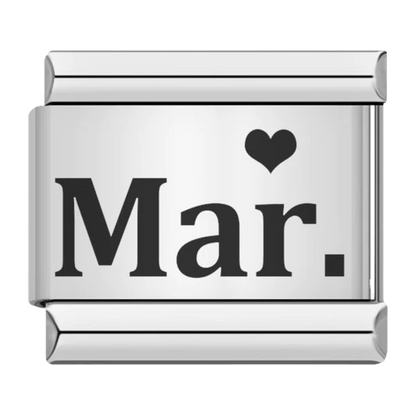 Month (March) - – Italian Charm Bracelet by Charmette
