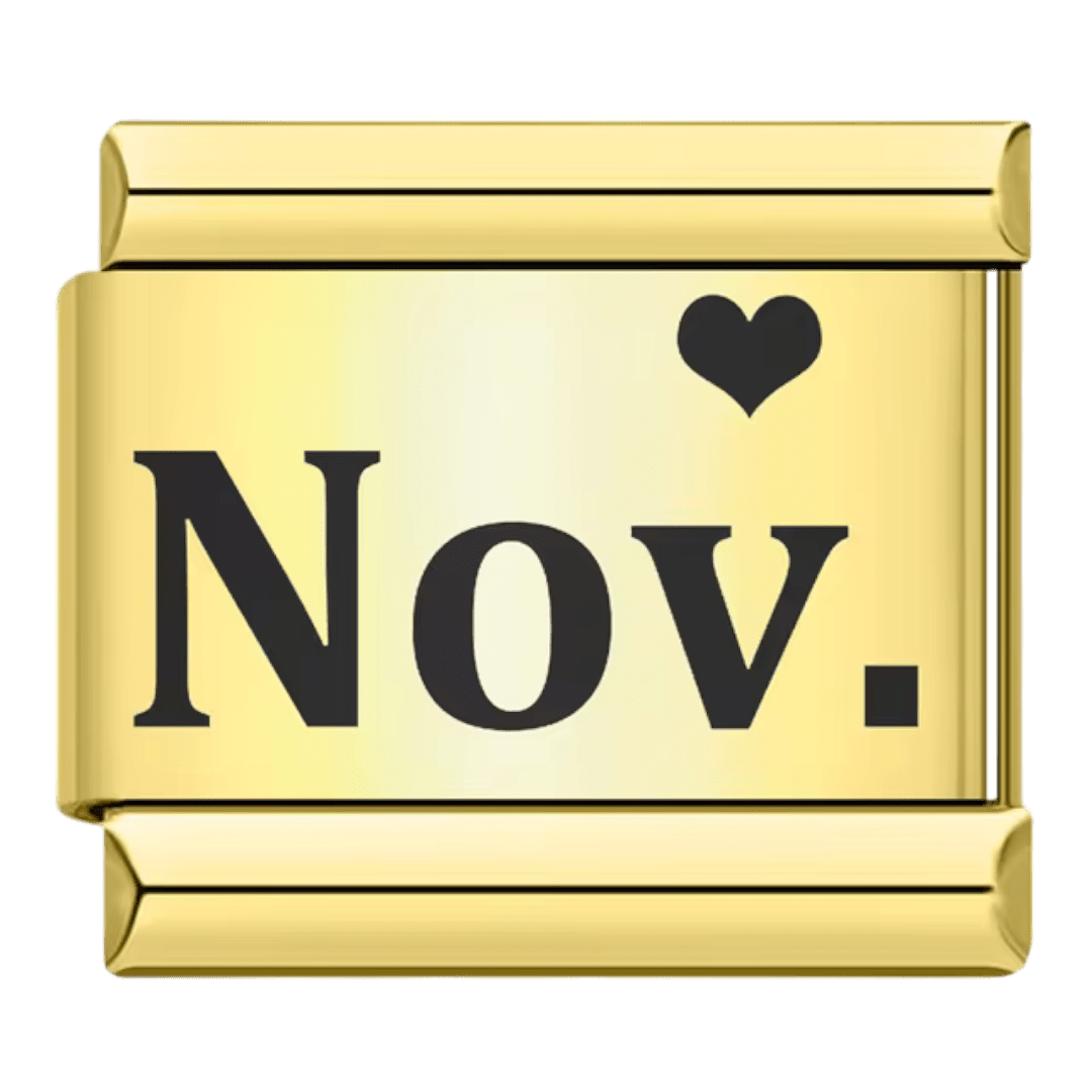 Month (November) - – Italian Charm Bracelet by Charmette