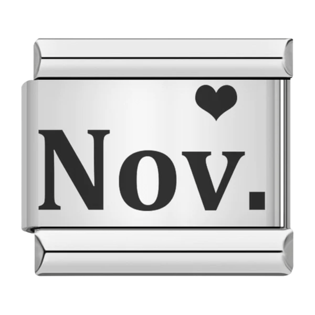 Month (November) - – Italian Charm Bracelet by Charmette