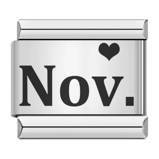 Month (November) - – Italian Charm Bracelet by Charmette