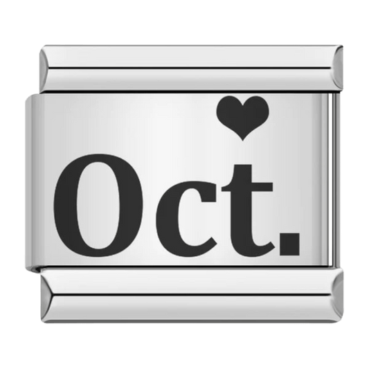 Month (October) - – Italian Charm Bracelet by Charmette