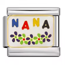 nana grandmother Italian charm 9mm bracelet link