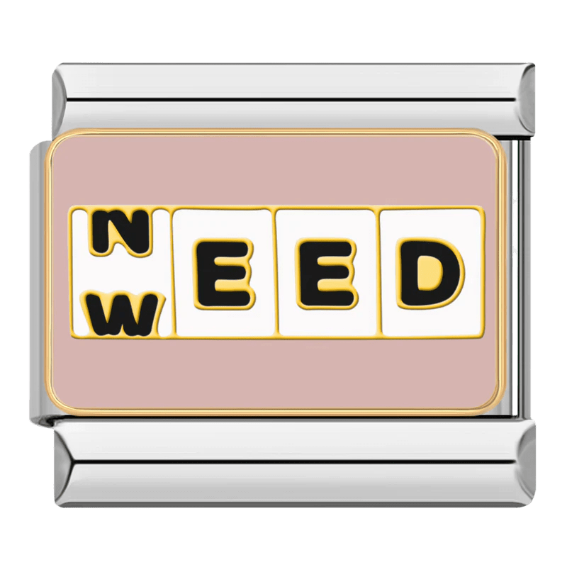 Need weed -– Italian Charm Bracelet by Charmette
