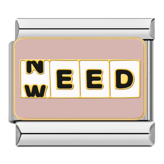 Need weed -– Italian Charm Bracelet by Charmette