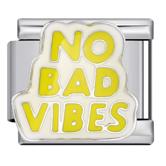 Noo Bad Vibes - – Italian Charm Bracelet by Charmette