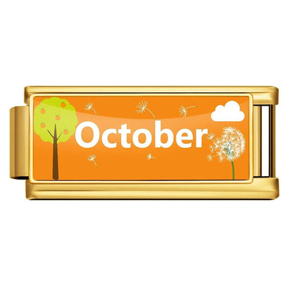 October - – Italian Charm Bracelet by Charmette