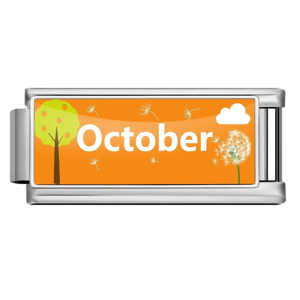 October - – Italian Charm Bracelet by Charmette
