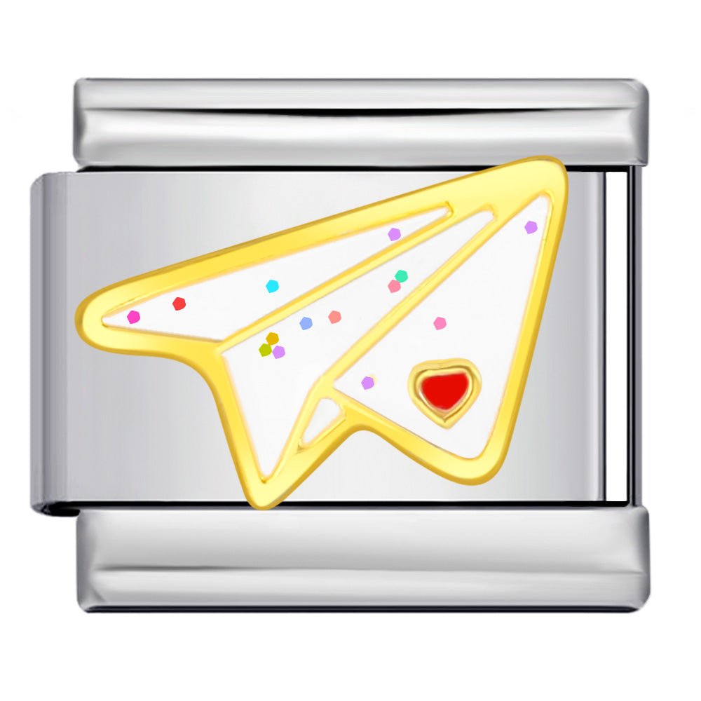 Paper Plane -– Italian Charm Bracelet by Charmette