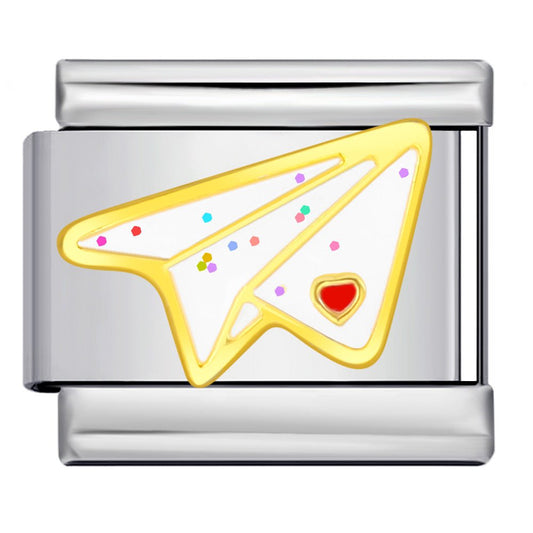 Paper Plane -– Italian Charm Bracelet by Charmette