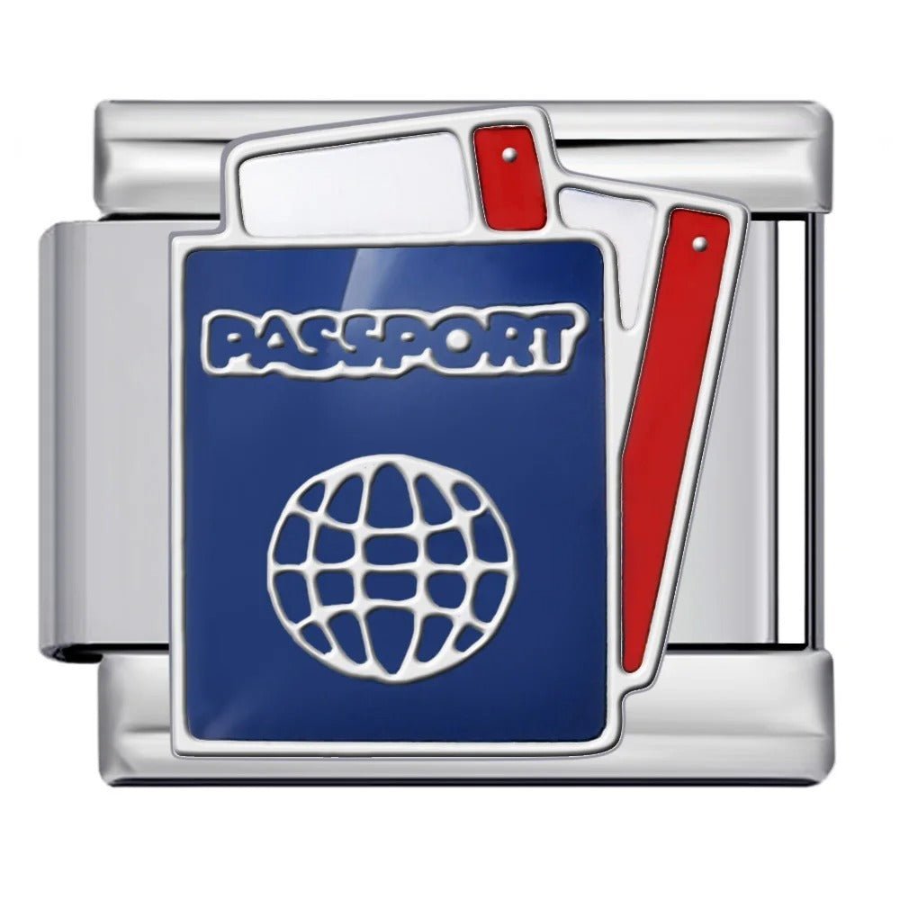 passport Italian charm 9mm bracelet link