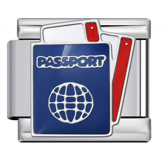 passport Italian charm 9mm bracelet link