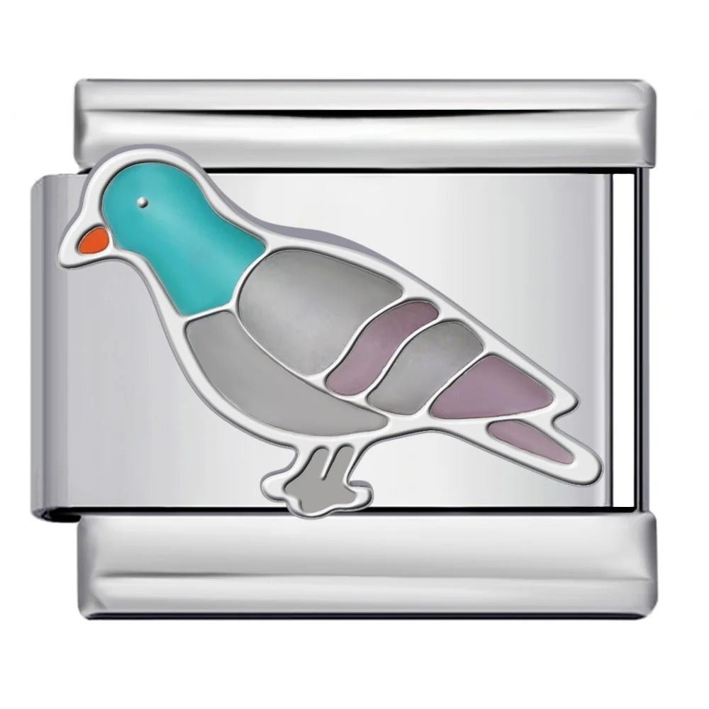 pigeon Italian charm 9mm bracelet link