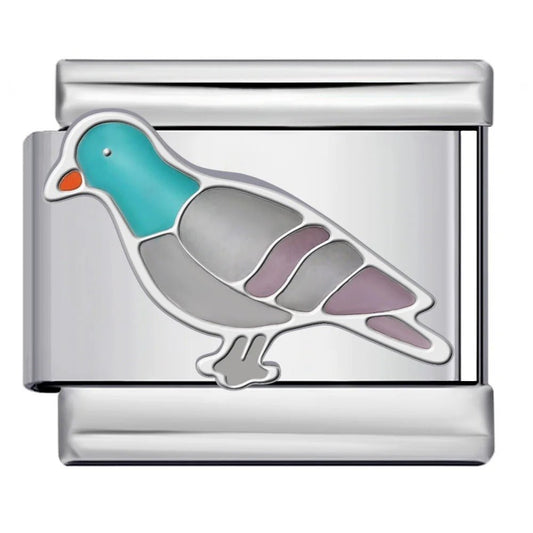 pigeon Italian charm 9mm bracelet link