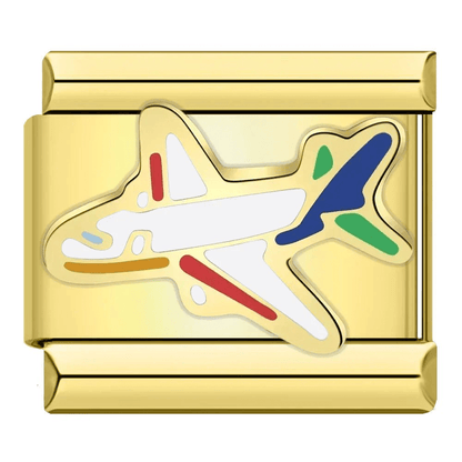 Plane - – Italian Charm Bracelet by Charmette