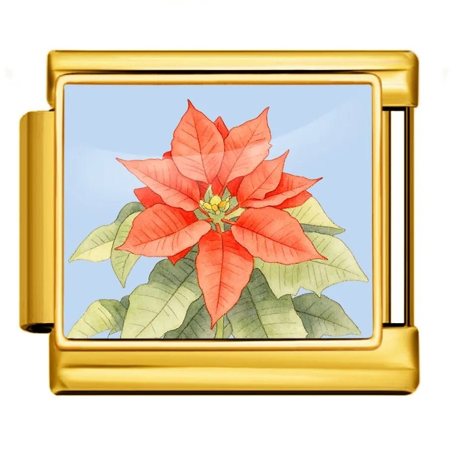 Poinsettia - – Italian Charm Bracelet by Charmette