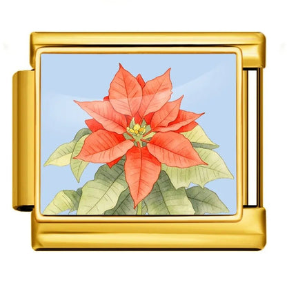 Poinsettia - – Italian Charm Bracelet by Charmette
