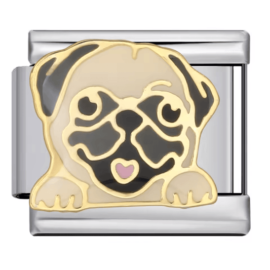 Pug - – Italian Charm Bracelet by Charmette