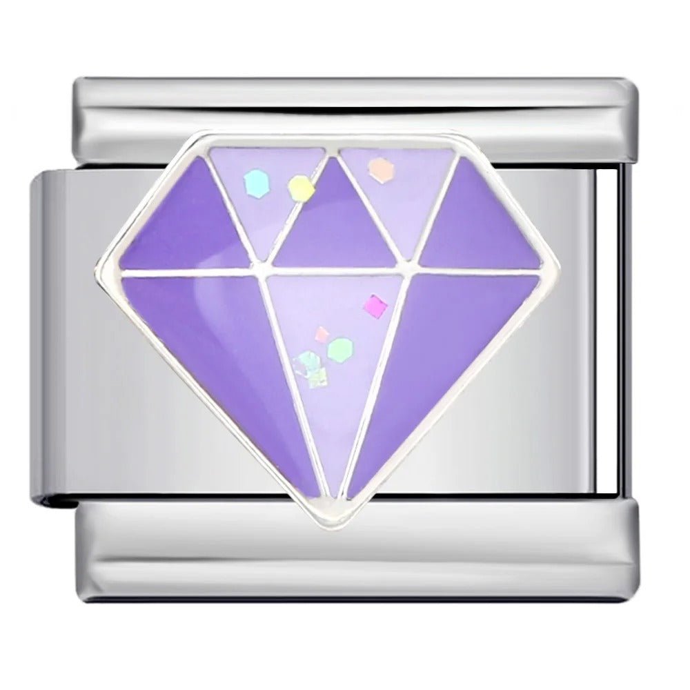 Purple Gem - – Italian Charm Bracelet by Charmette