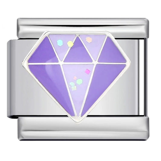 Purple Gem - – Italian Charm Bracelet by Charmette