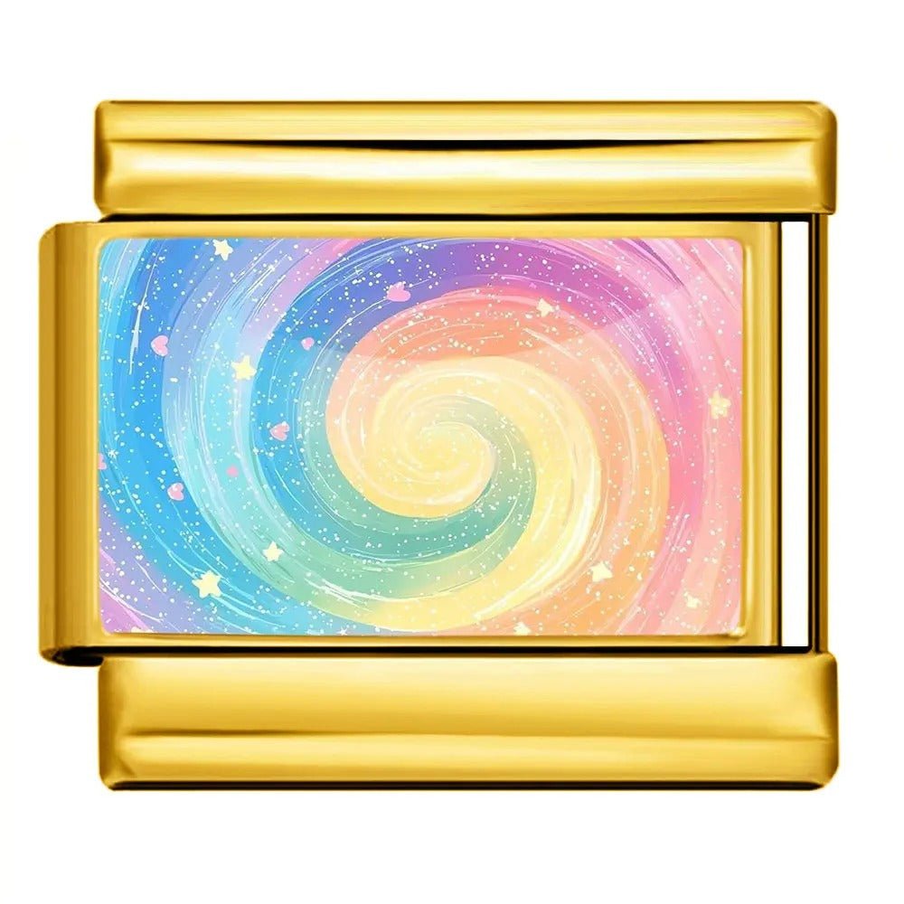 Rainbow Swirl - – Italian Charm Bracelet by Charmette