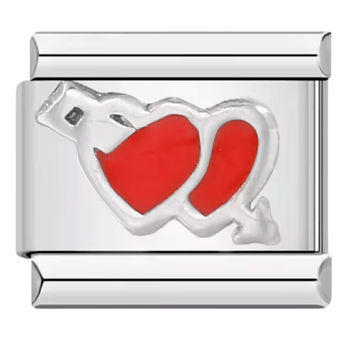 Red Hearts - – Italian Charm Bracelet by Charmette