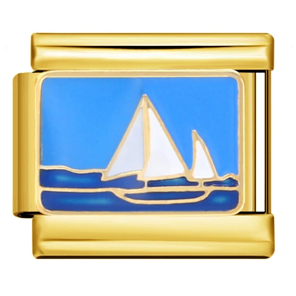 Sailboat - – Italian Charm Bracelet by Charmette
