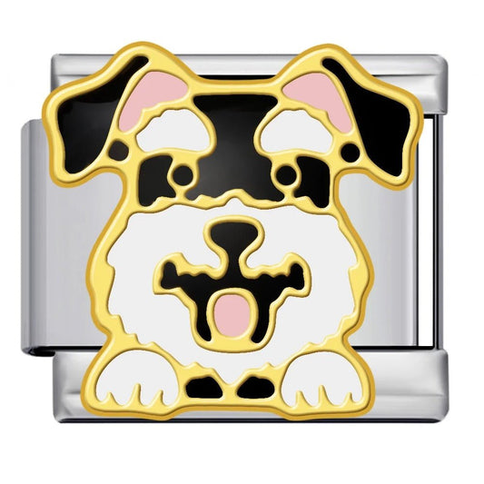 Schnauzer - – Italian Charm Bracelet by Charmette