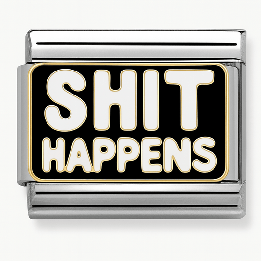 Shit Happens - – Italian Charm Bracelet by Charmette