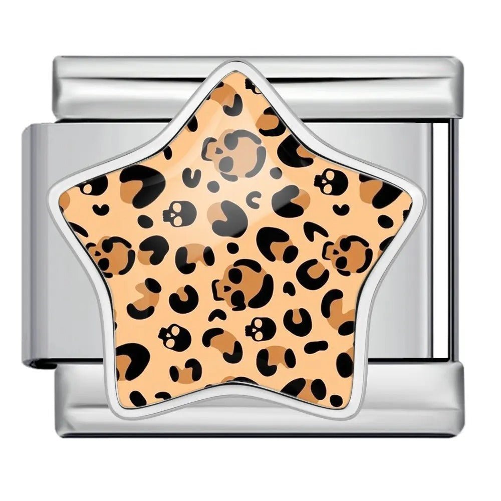 Skull Print Star - – Italian Charm Bracelet by Charmette