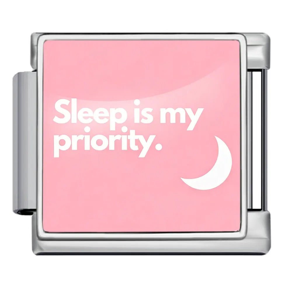 Sleep is my priority - – Italian Charm Bracelet by Charmette