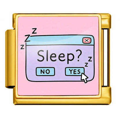 Sleep? - – Italian Charm Bracelet by Charmette