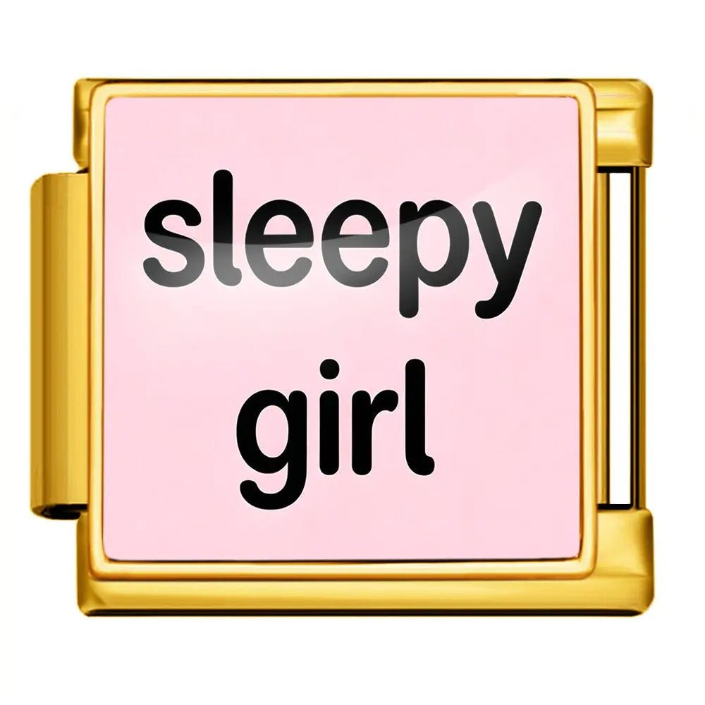 sleepy girl - – Italian Charm Bracelet by Charmette