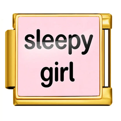 sleepy girl - – Italian Charm Bracelet by Charmette