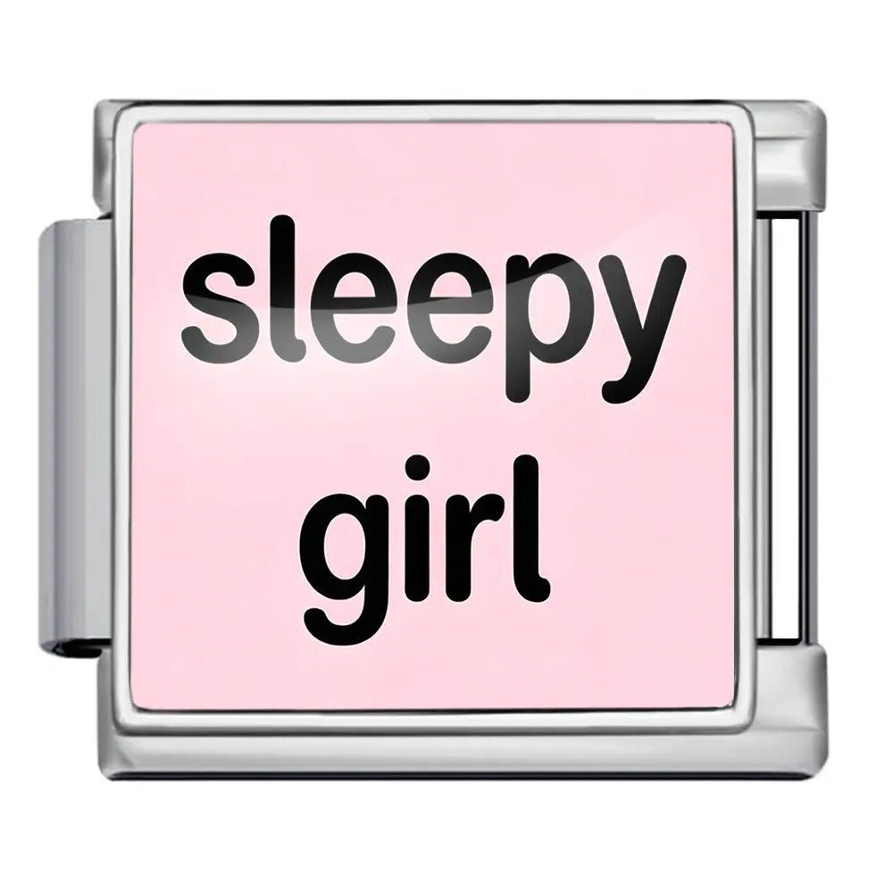 sleepy girl - – Italian Charm Bracelet by Charmette
