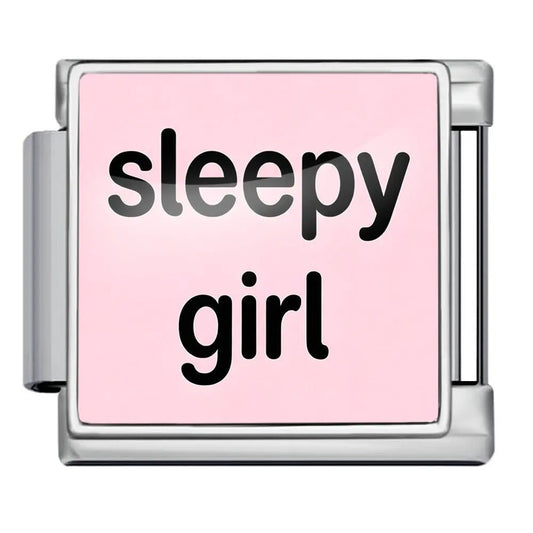 sleepy girl - – Italian Charm Bracelet by Charmette