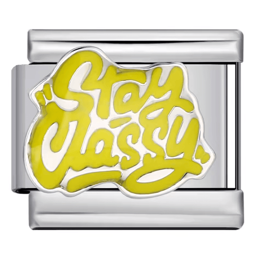 stay classy Italian charm 9mm bracelet charm