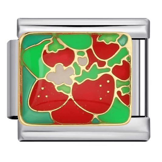 Strawberries - – Italian Charm Bracelet by Charmette
