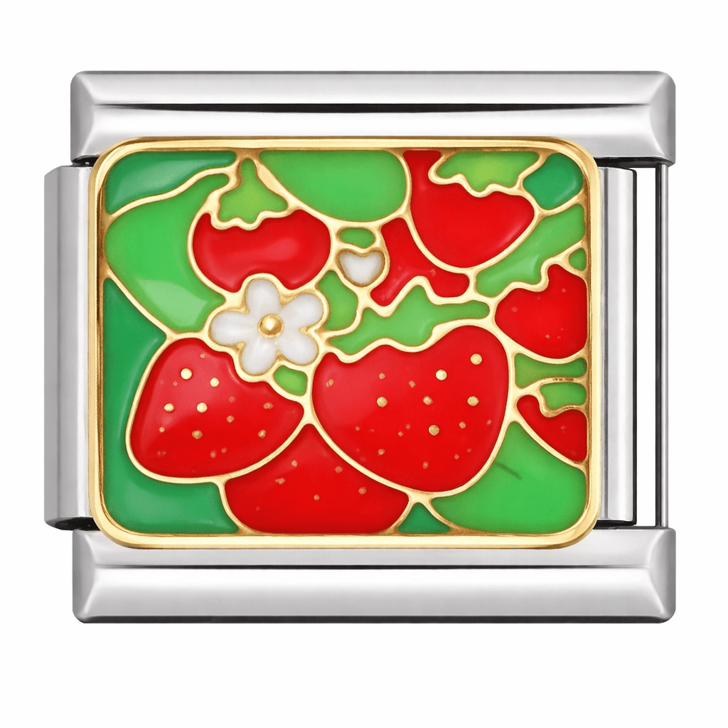 Strawberries - – Italian Charm Bracelet by Charmette
