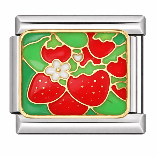 Strawberries - – Italian Charm Bracelet by Charmette