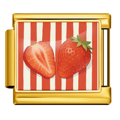 Strawberries - – Italian Charm Bracelet by Charmette