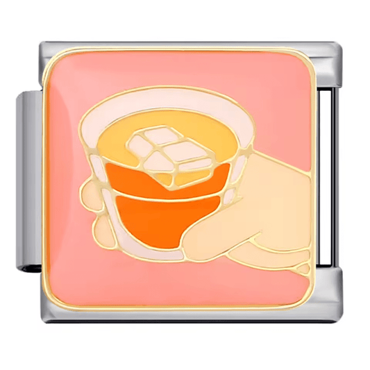 tea cup Italian charm 9mm bracelet link