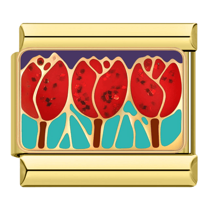 Tulips - – Italian Charm Bracelet by Charmette