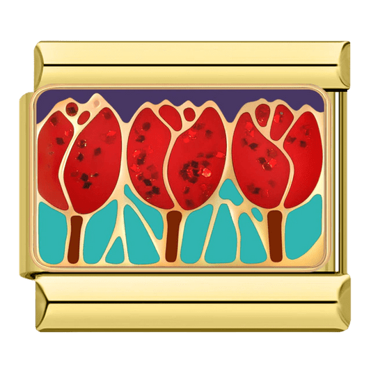 Tulips - – Italian Charm Bracelet by Charmette