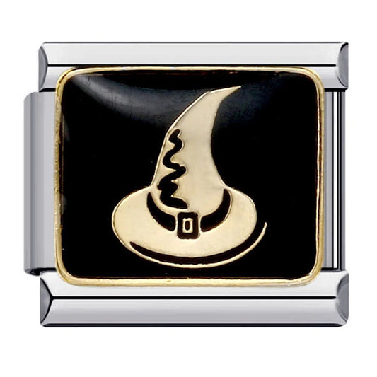 witch hat Italian charm 9mm bracelet link